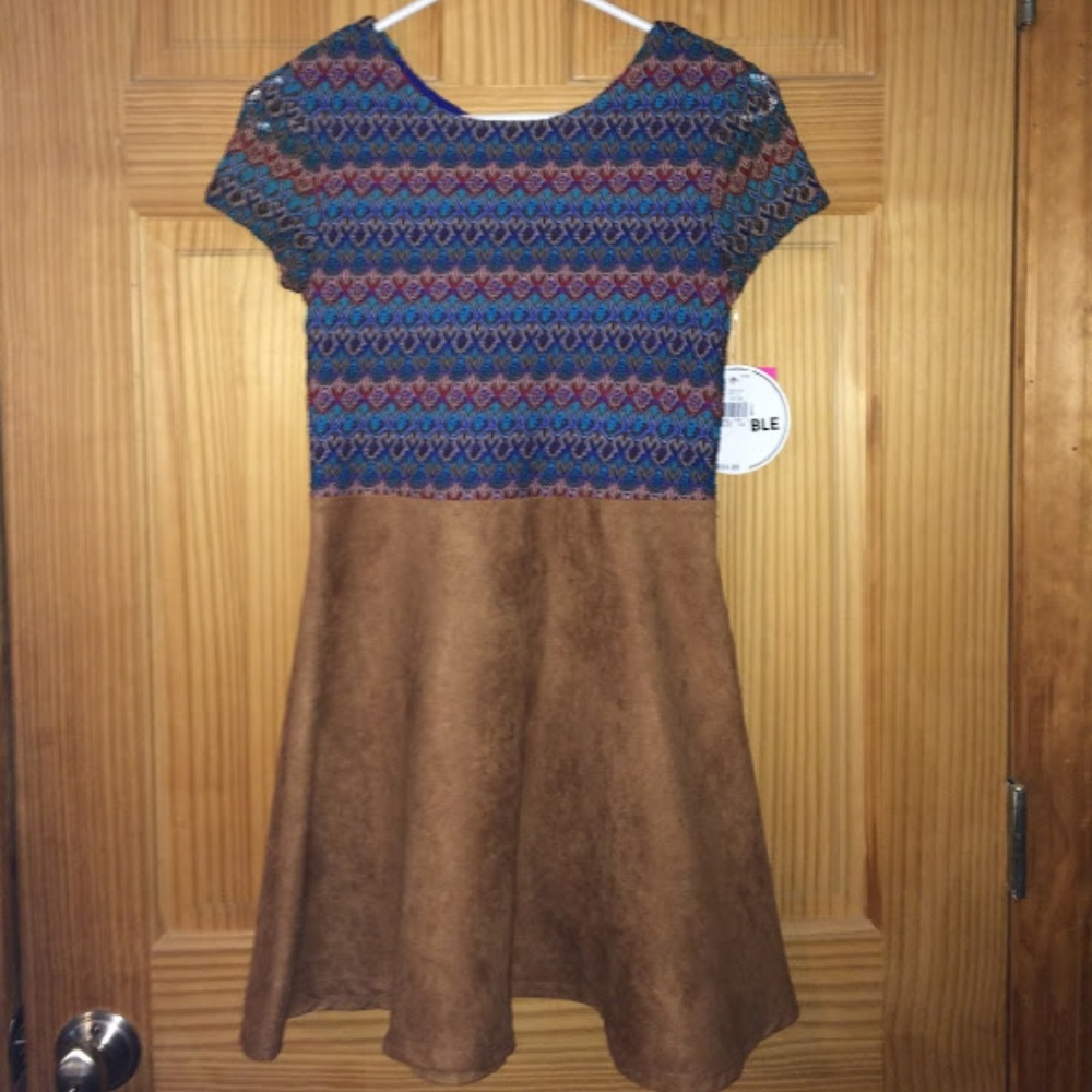 Amy Byer Patter Suede Dress
